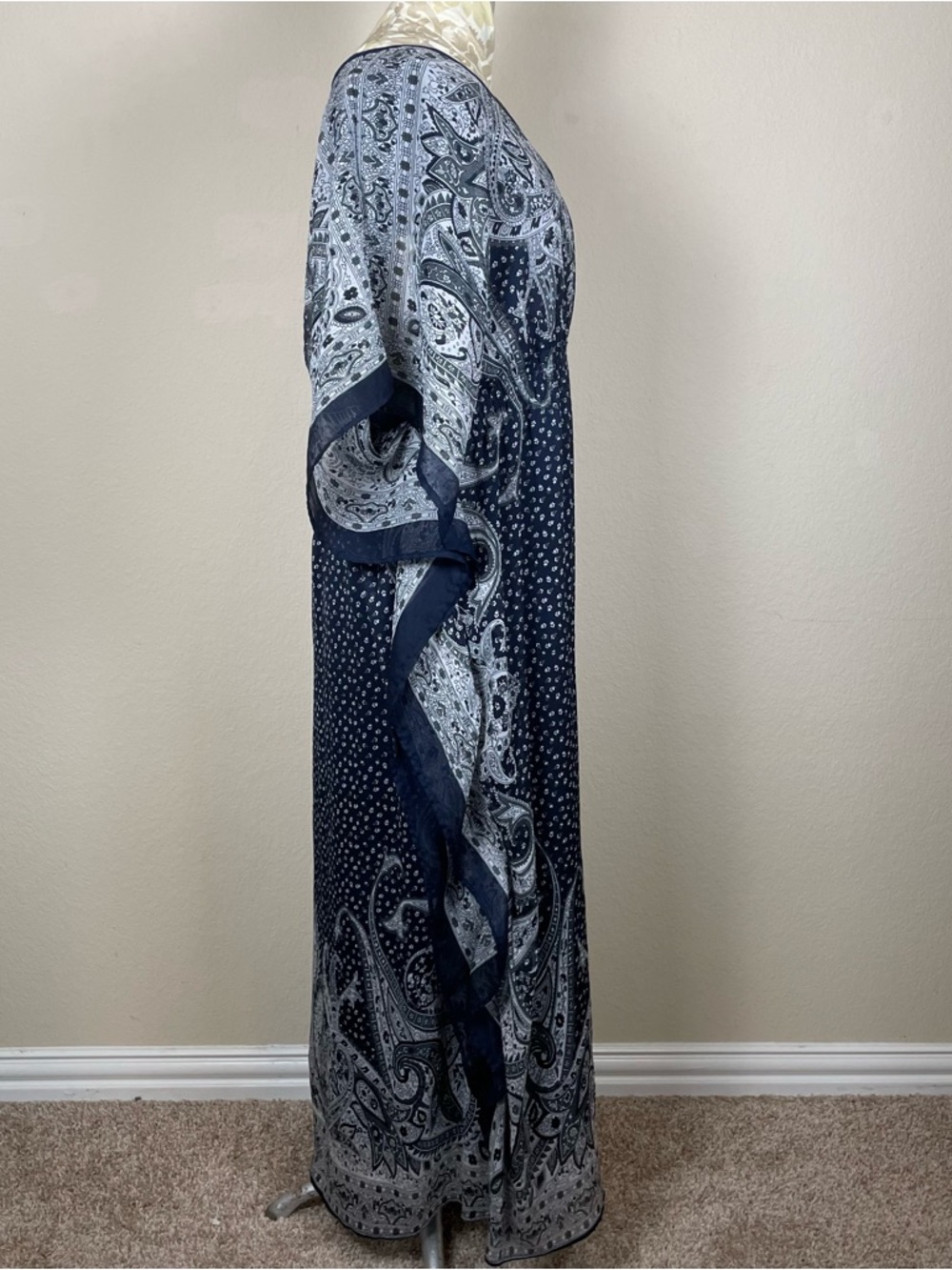 Paisley Boho Kaftan Maxi Dress – Size 2X ✨ - Picture 3 of 10